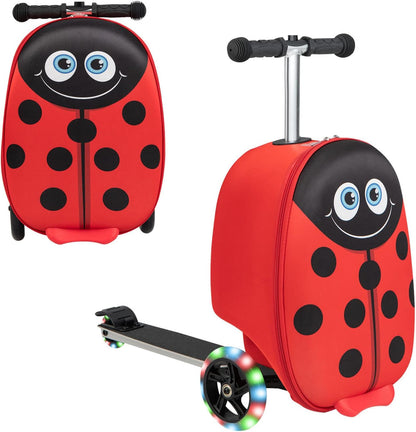 2-in-1 Step Kinderkoffer met LED Wielen