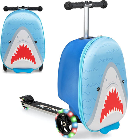 2-in-1 Step Kinderkoffer met LED Wielen