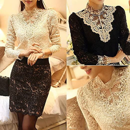 Damesblouse met Herfst Borduursels – Elisabeth