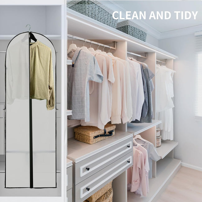 Lange Jurk Opslaghoes – 180 cm met Rits en Venster (2-Pack)