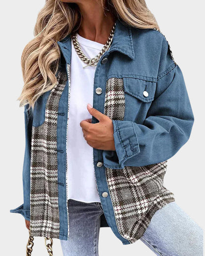 Dames Denimjacket met Moderne Stijl – Amélie