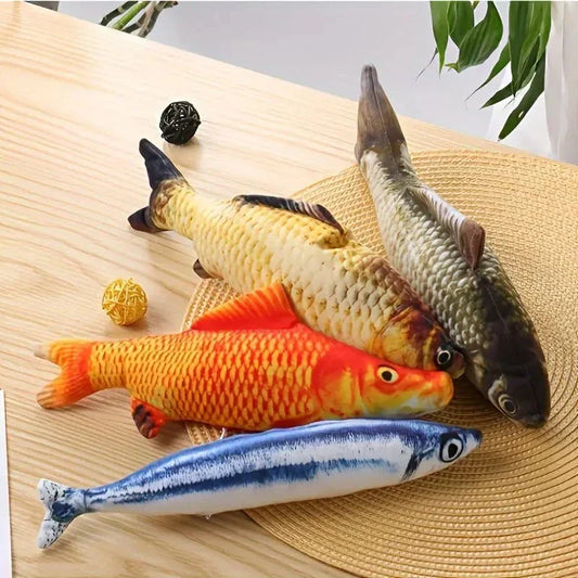 Set van 4 Bewegende Vissen Speeltjes voor Katten -FitFish