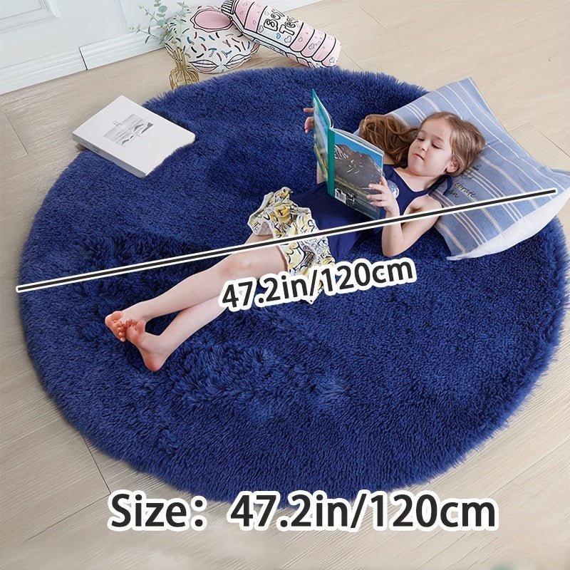 Rond Fluffy Vloerkleed - Clouda