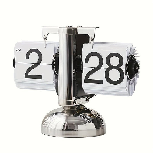 Retro Flip Klok met Staalaccent - TempoFlip