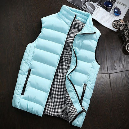 Waterafstotende & Gevoerde Heren Bodywarmer met Staande Kraag - Henrik