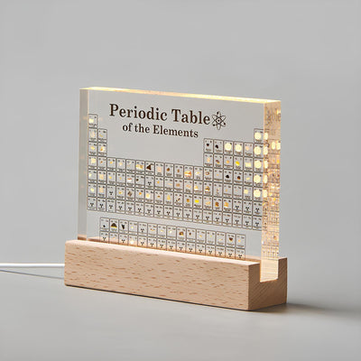 Verlichte Periodieke Tabel met Echte Elementen - Elementa