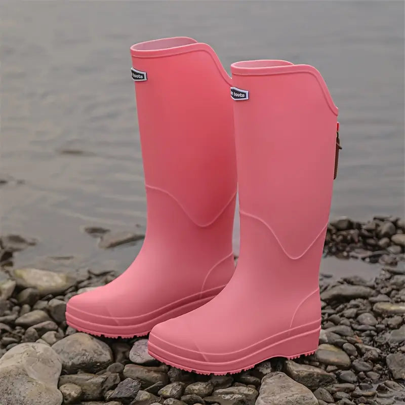 Waterdichte Dames Regenlaarzen van PVC met antislipzool - Corina