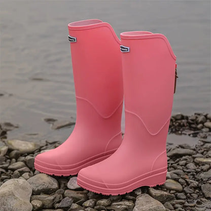 Waterdichte Dames Regenlaarzen van PVC met antislipzool - Corina