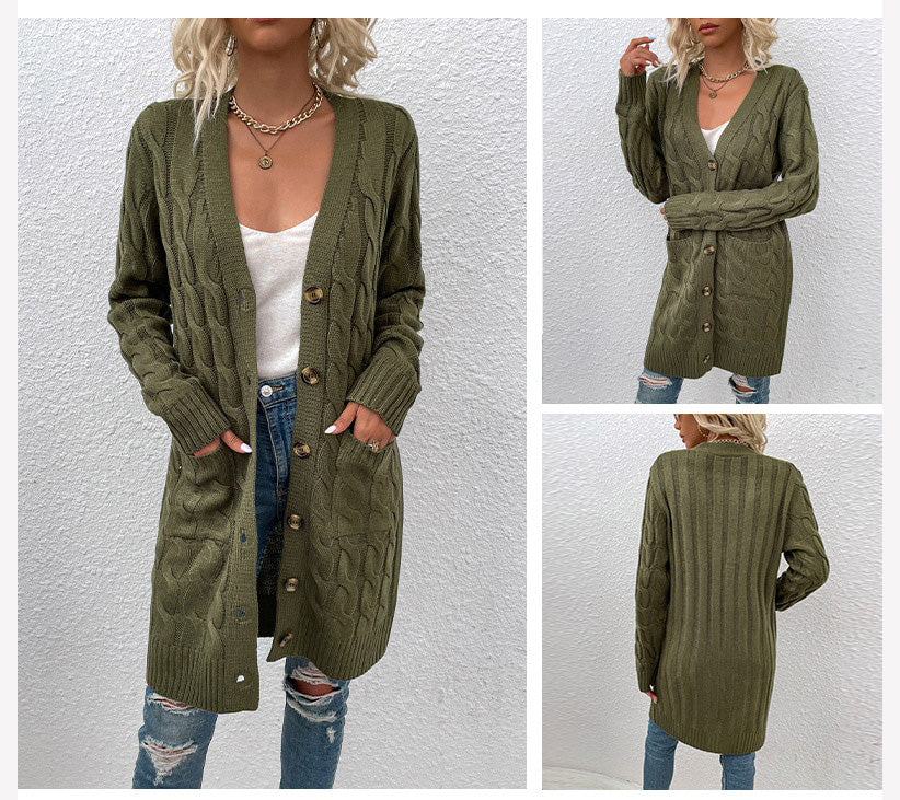 Gebreide dames cardigan met zakken – Noelle