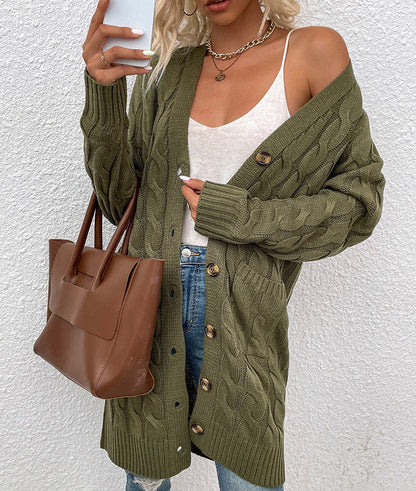 Gebreide dames cardigan met zakken – Noelle