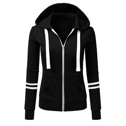 Dames Hoodie met Capuchon en Rits van Wol – Beatrice