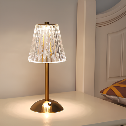 Gouden Kristallen Tafellamp - Aurora Luxe