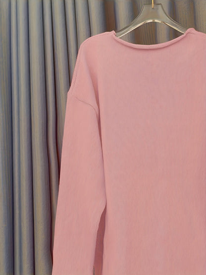 Oversized Dames Trui met V-hals & Patronen – Alenia