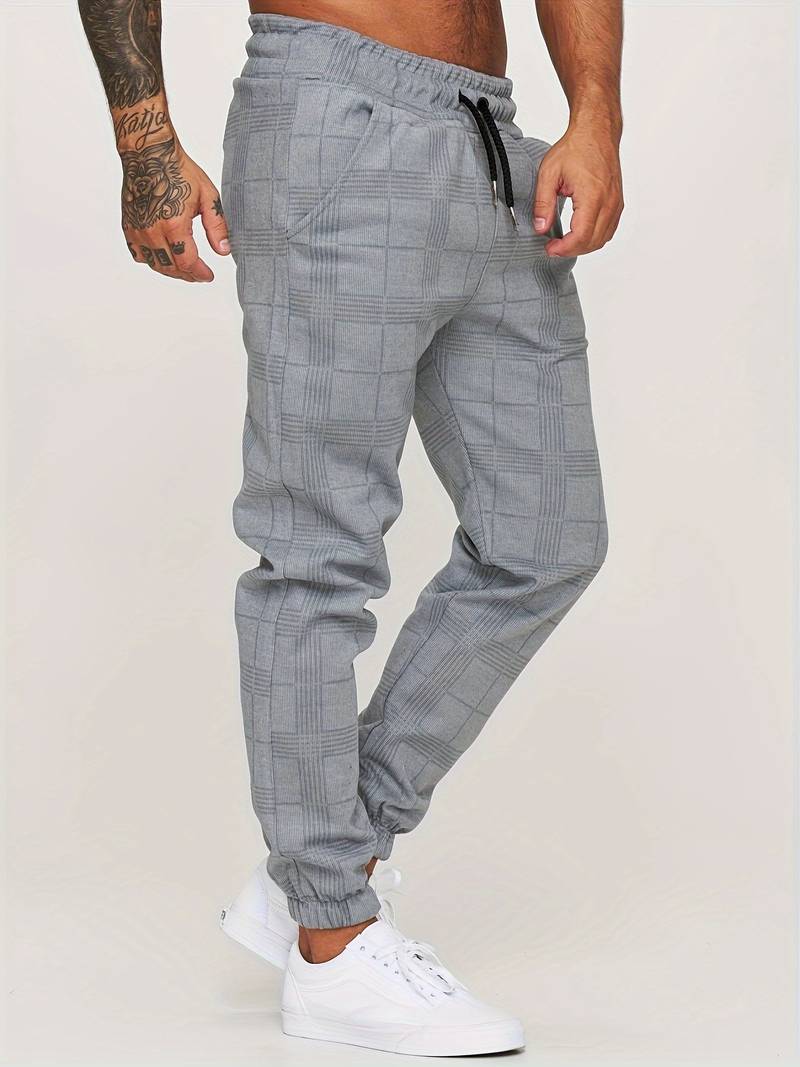 Geruite Heren Joggingbroek - Elian