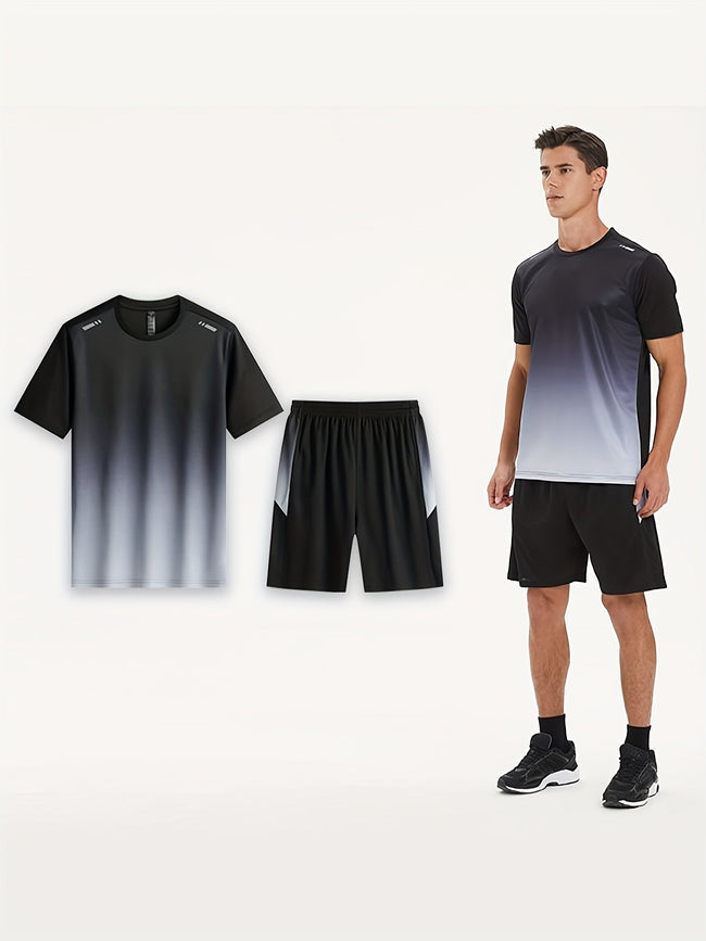 Ademende sportset voor heren met T-shirt en shorts - PowerMove