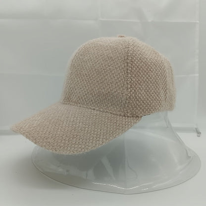 Warme dames baseballcap met imitatiebont voor de herfst en winter - Lorena