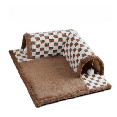2-in-1 Katten Tunnel Bed - FurryFun