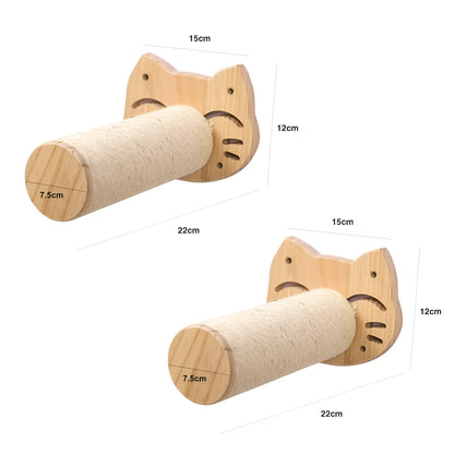 Wandklimplank voor Katten met Krabpaal - ClimbPaws