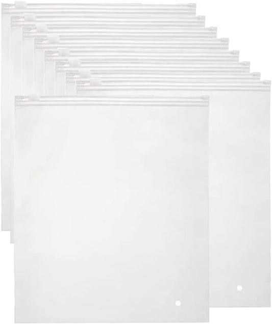 Herbruikbare Matte Zip Zakjes – 40-Pack Kledingopslag Hoezen met Ventilatiegaten (1 Kopen, 1 GRATIS)