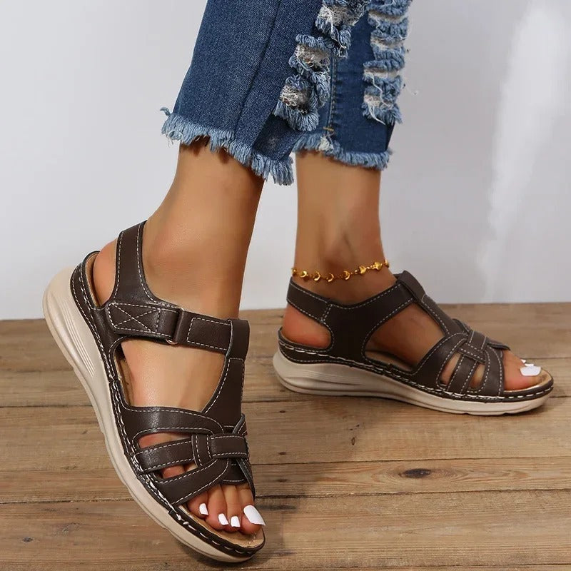Orthopedische Leren Dames Sandalen - Emilia