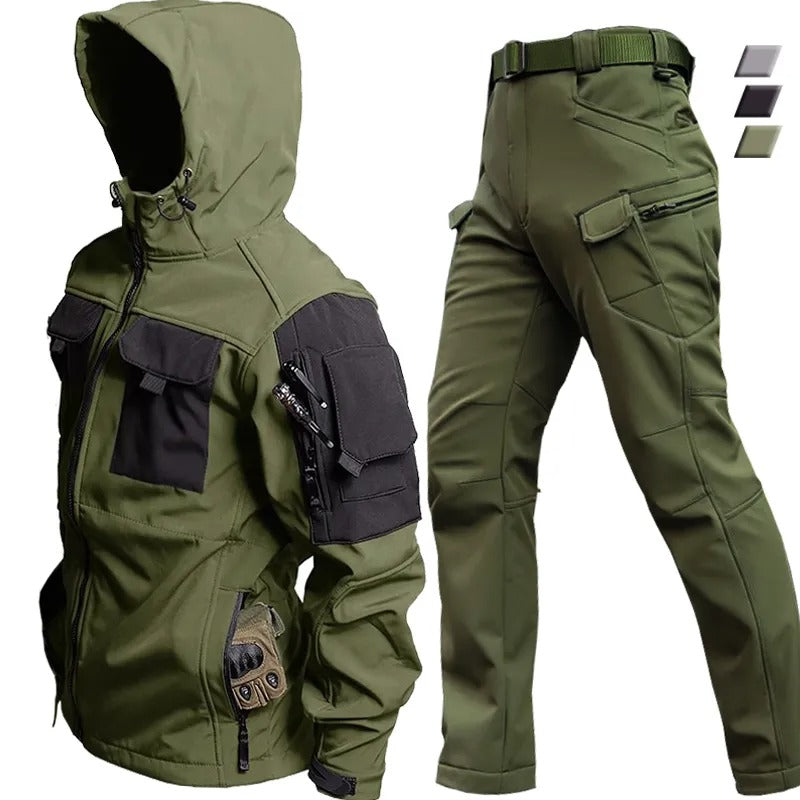 Waterdichte outdoor set voor heren met jas en broek – Falk