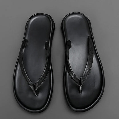 Antislip & Stijlvolle Herenslippers van Leer voor de Zomer - Dario