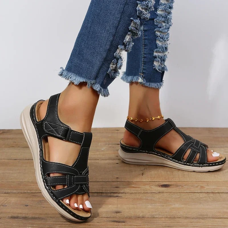 Orthopedische Leren Dames Sandalen - Emilia