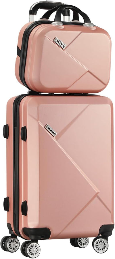 Compact 2-delige handbagageset met trolleytas en draaiwielen – JetTrek