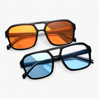 Vintage Oversized Zonnebril met Vierkant Frame – Spectra