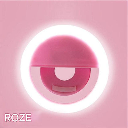Draagbare Selfie Ringlamp - GlowSnap
