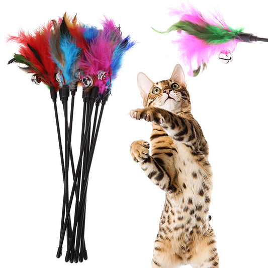 Kattenspeeltjes Met Veren (5 Stuks) - FeatherChase