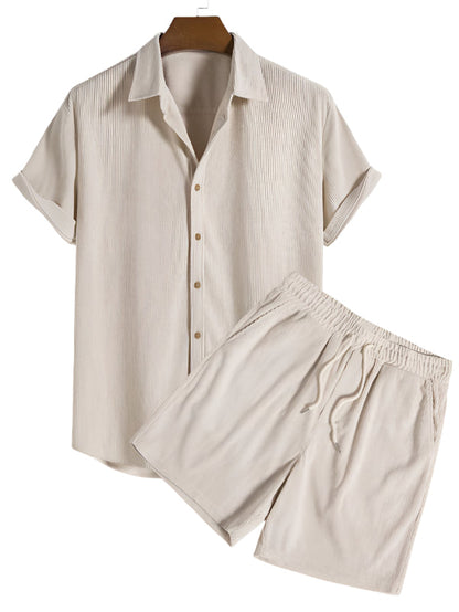 Trendy heren zomer-set met streepmotief -  StrandStil