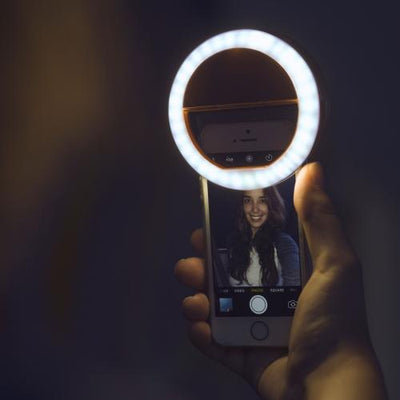 Draagbare Selfie Ringlamp - GlowSnap