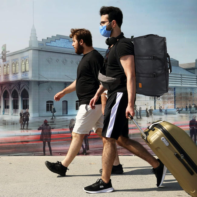 Verstelbare PU Leren Kleding Reistas – Handbagage Weekend Reistas