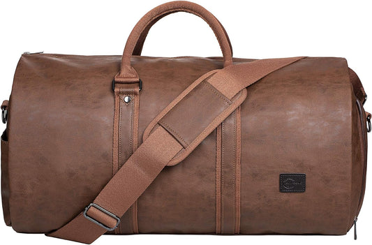 Verstelbare PU Leren Kleding Reistas – Handbagage Weekend Reistas