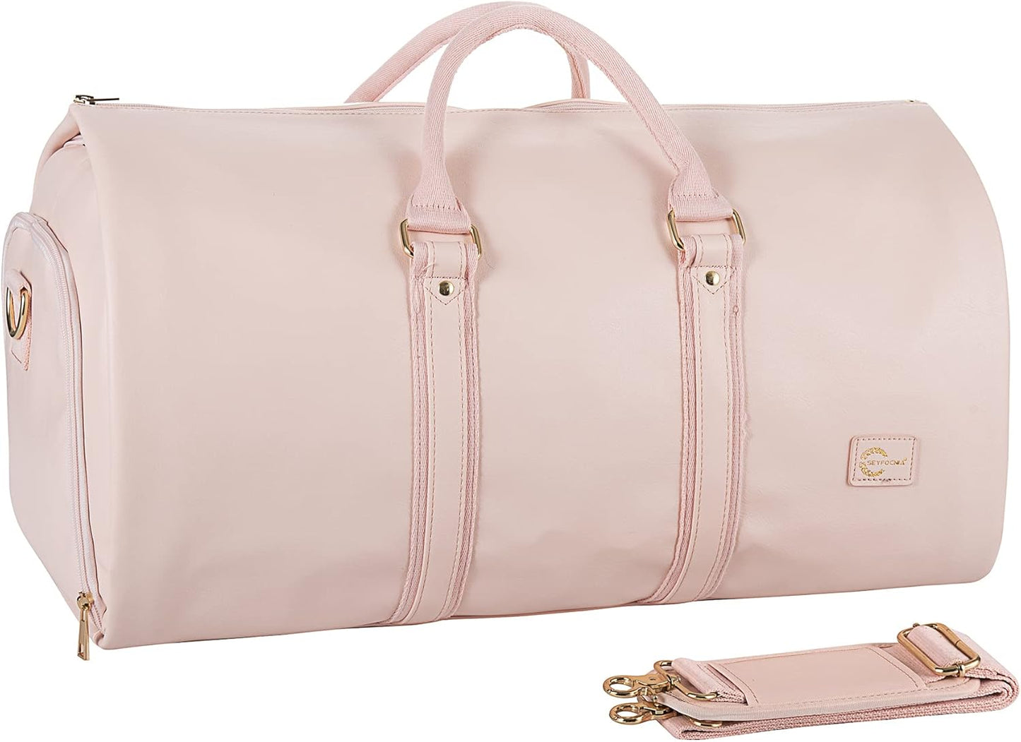 Verstelbare PU Leren Kleding Reistas – Handbagage Weekend Reistas