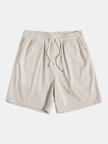 Stijlvolle heren zomer-set met shirt en corduroy shorts - SommerKern