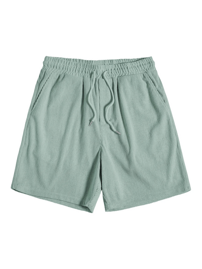 Stijlvolle heren zomer-set met shirt en corduroy shorts - SommerKern