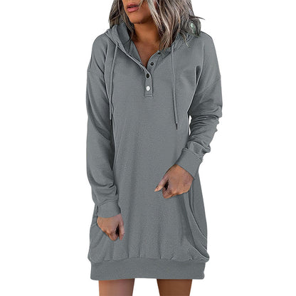 Minimalistische Lange Dames Hoodie – Valeria