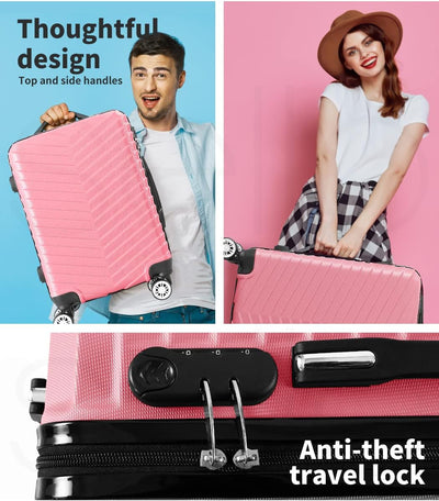 Hard Shell Handbagagekoffer met Slot & Spinnerwielen – Rosemont