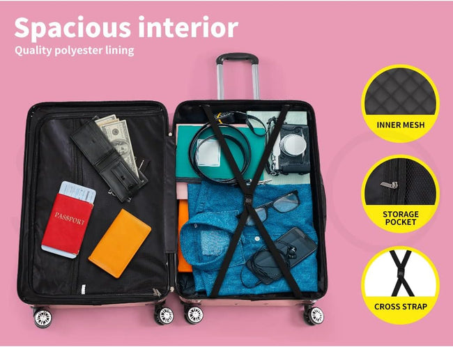 Hard Shell Handbagagekoffer met Slot & Spinnerwielen – Rosemont