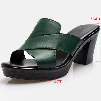 Modieuze Plateau Sandalen met Blokhak - Valeria