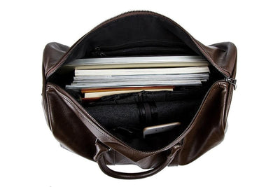 Grote Capaciteit Leren Reistas – Lichtgewicht & Duurzame Handbagage