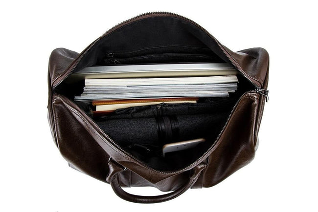 Grote Capaciteit Leren Reistas – Lichtgewicht & Duurzame Handbagage