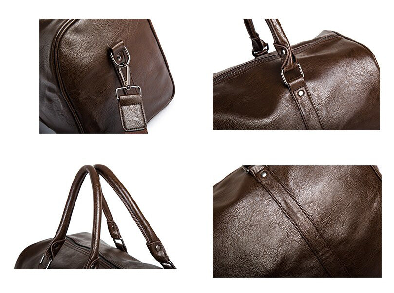 Grote Capaciteit Leren Reistas – Lichtgewicht & Duurzame Handbagage