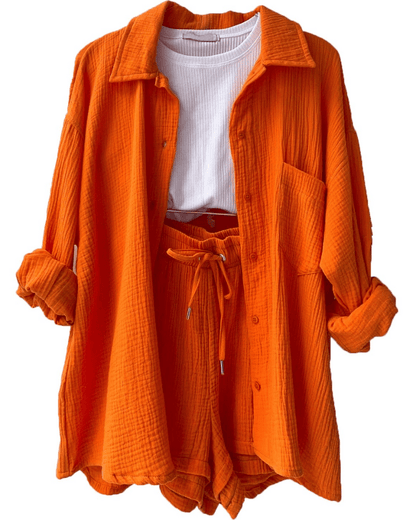 Tweedeilige dames zomeroutfit met shirt en broek – Mila