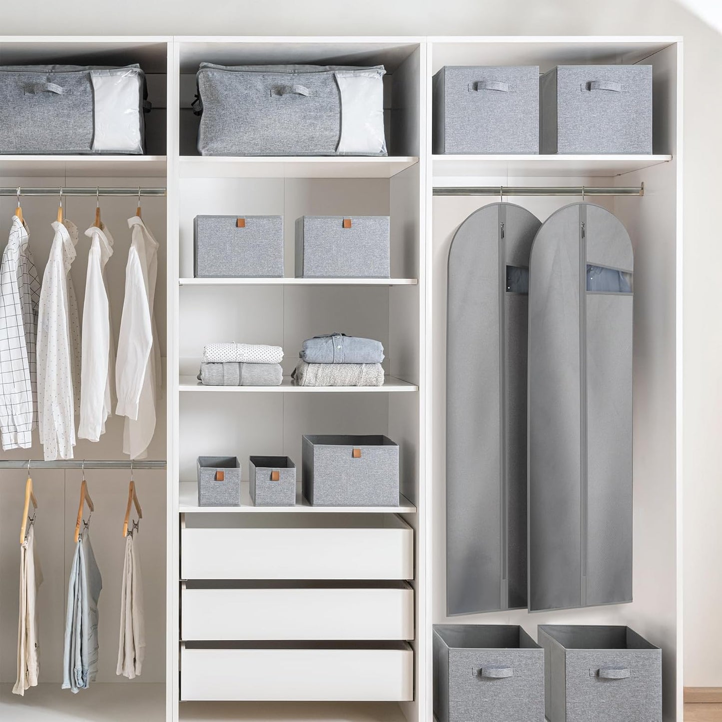 Heavy-Duty Reis Kledingzak met Helder Venster & Accessoires Vakken – 1+1 GRATIS