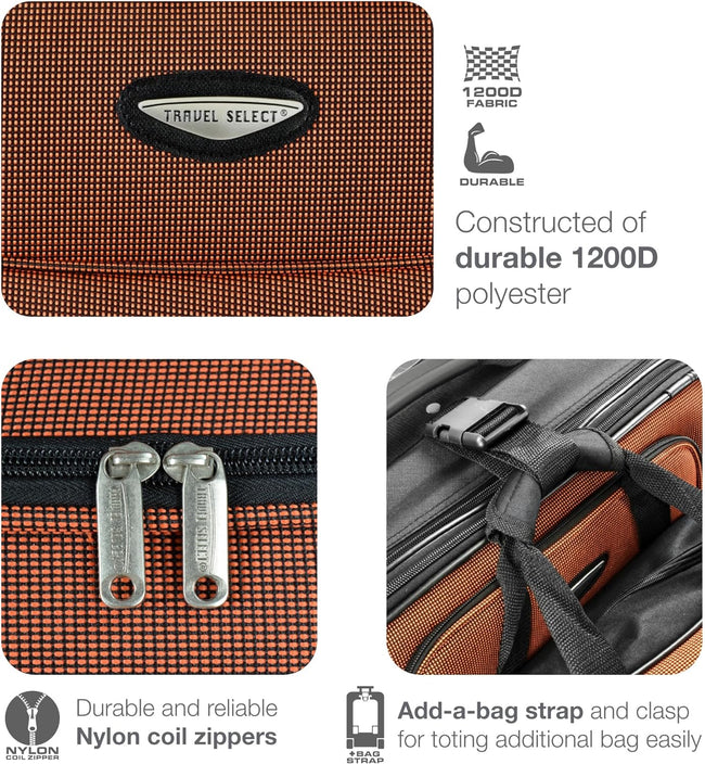 8-delige Soft Shell Kofferset met Inpak Cubes en TSA Slot – TravelMax