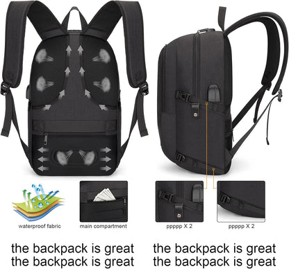Extra Grote Anti-Diefstal Laptop- en Reisrugzak met USB-poort - 30–50L