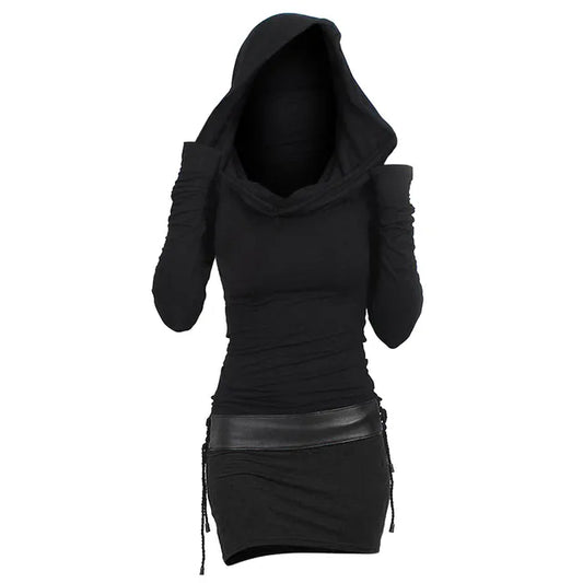 Casual & Comfortabel Kaplaarkleed met Lange Mouwen - Selina